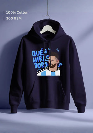 Messi Witty Style Que Miras Bobo Hoodie