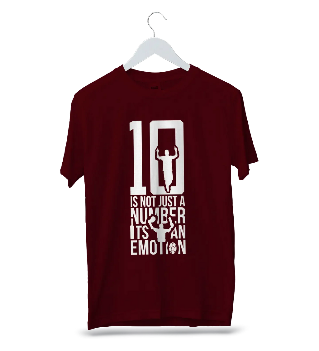 10 Is Not Just A Number - Messi and Sachin T-Shirt