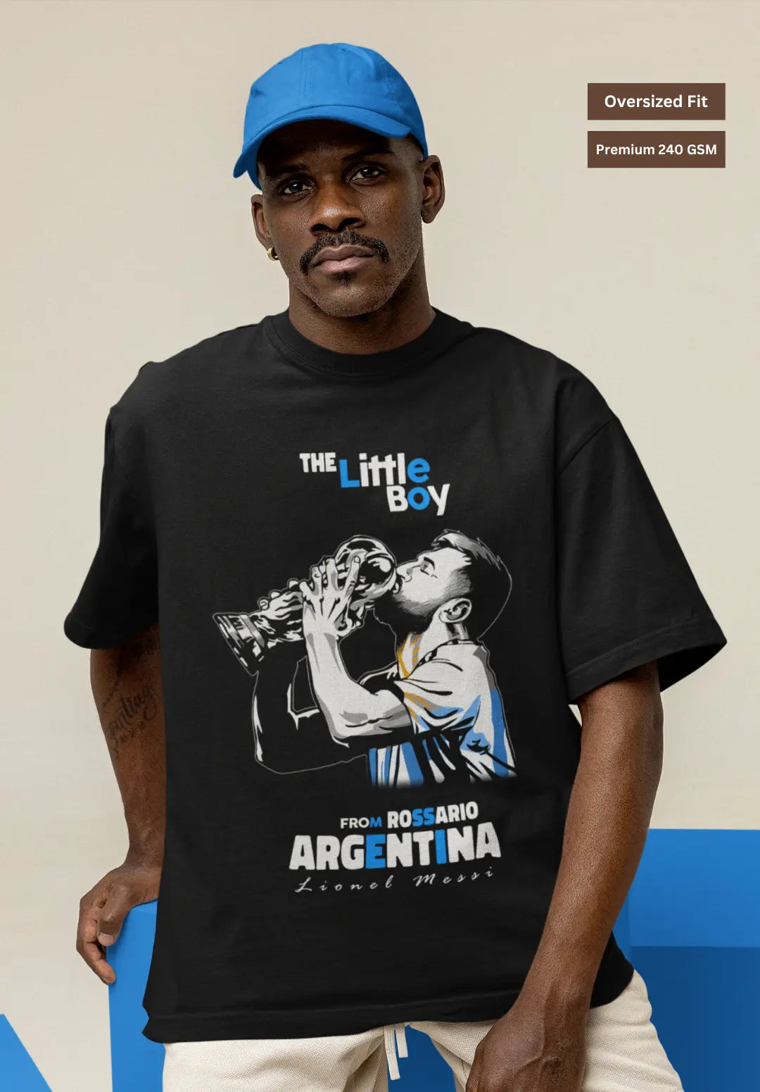 The Little Boy From Rosario Argentina T-Shirt (Oversized)