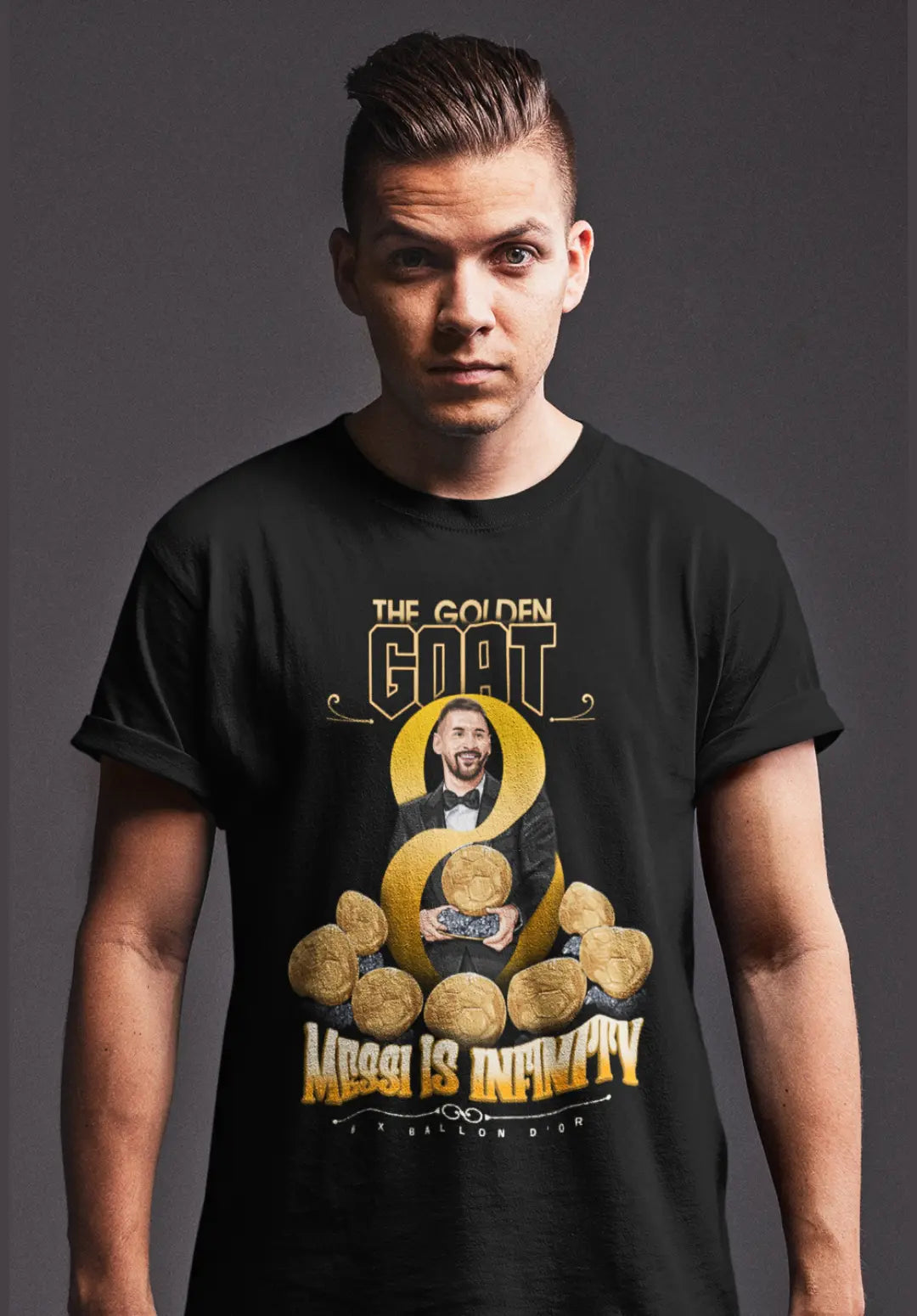 The Golden Goat - Messi 8th Ballon D'or Exclusive T-Shirt