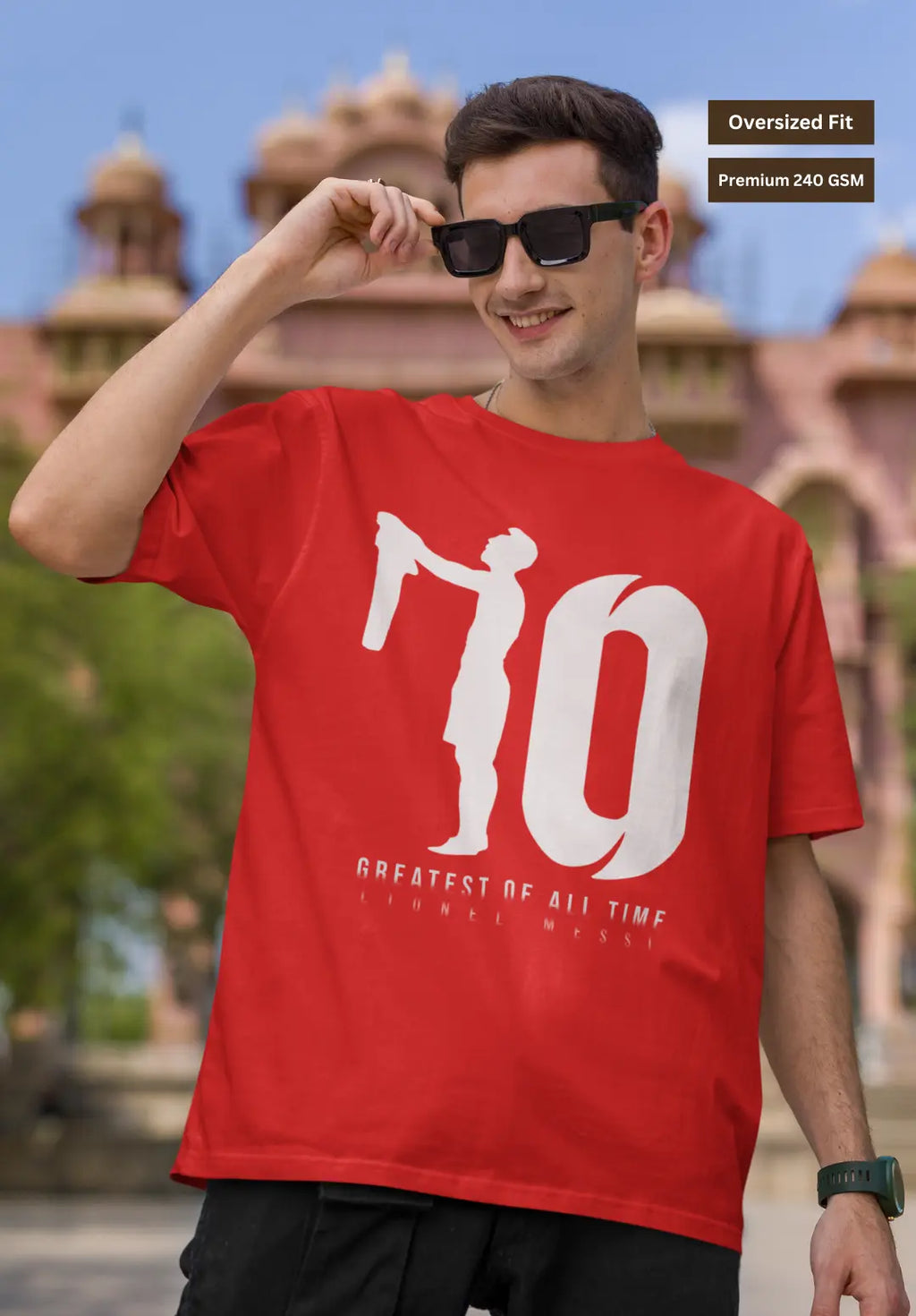 The Greatest Number 10 Lionel Messi T-Shirt (Oversized)