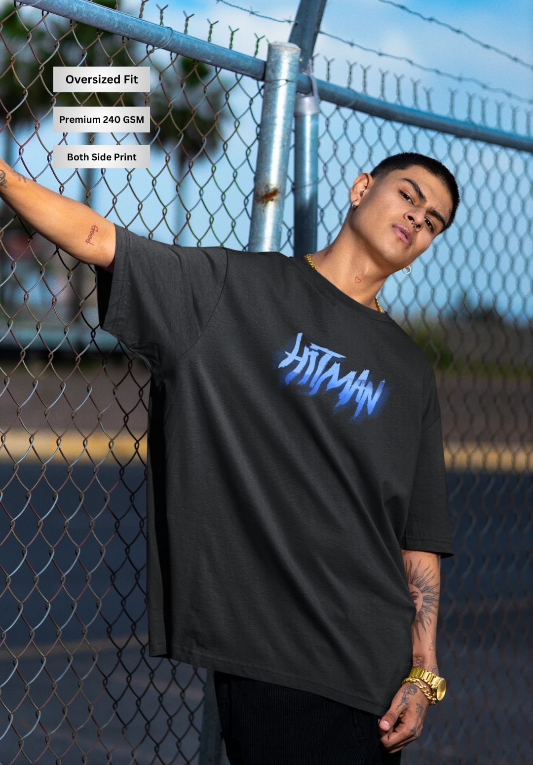 The Hitman - Rohit Exclusive T-Shirt (Oversized)