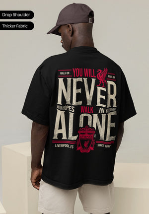 YNWA - You Will Never Walk Alone Liverpool FC Oversized T-Shirt