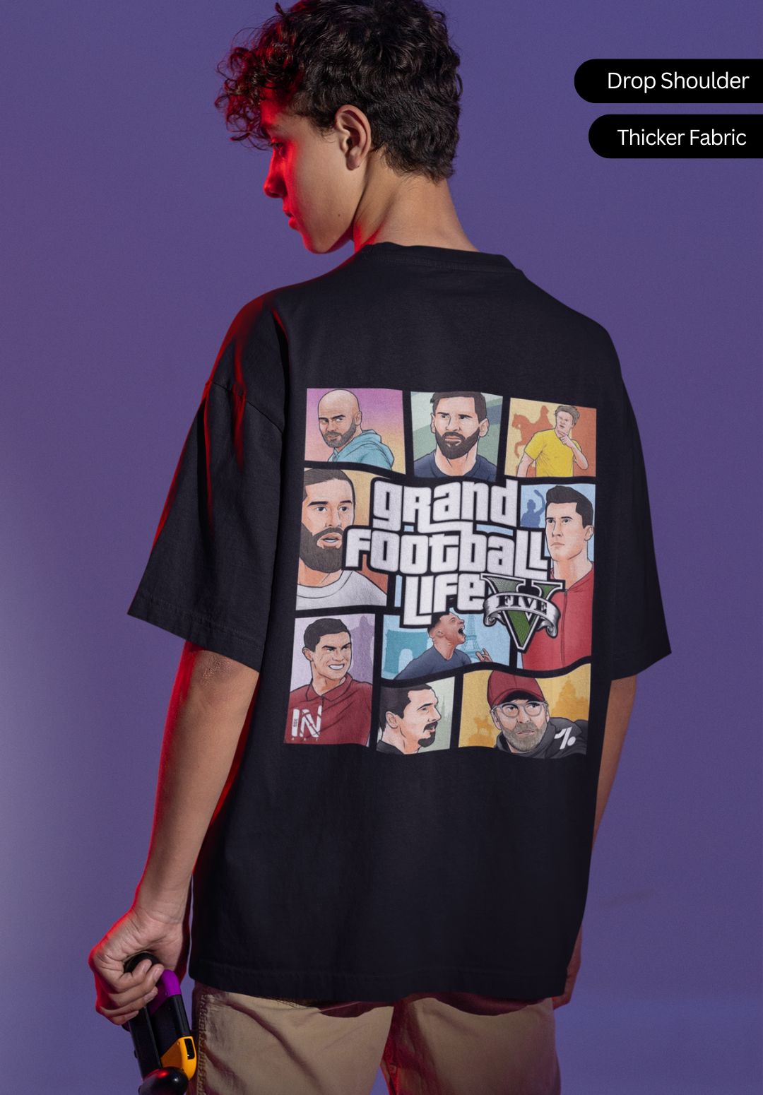 Grand Football Life – GTA Inspired Football Exclusive Oversized T-Shirt
