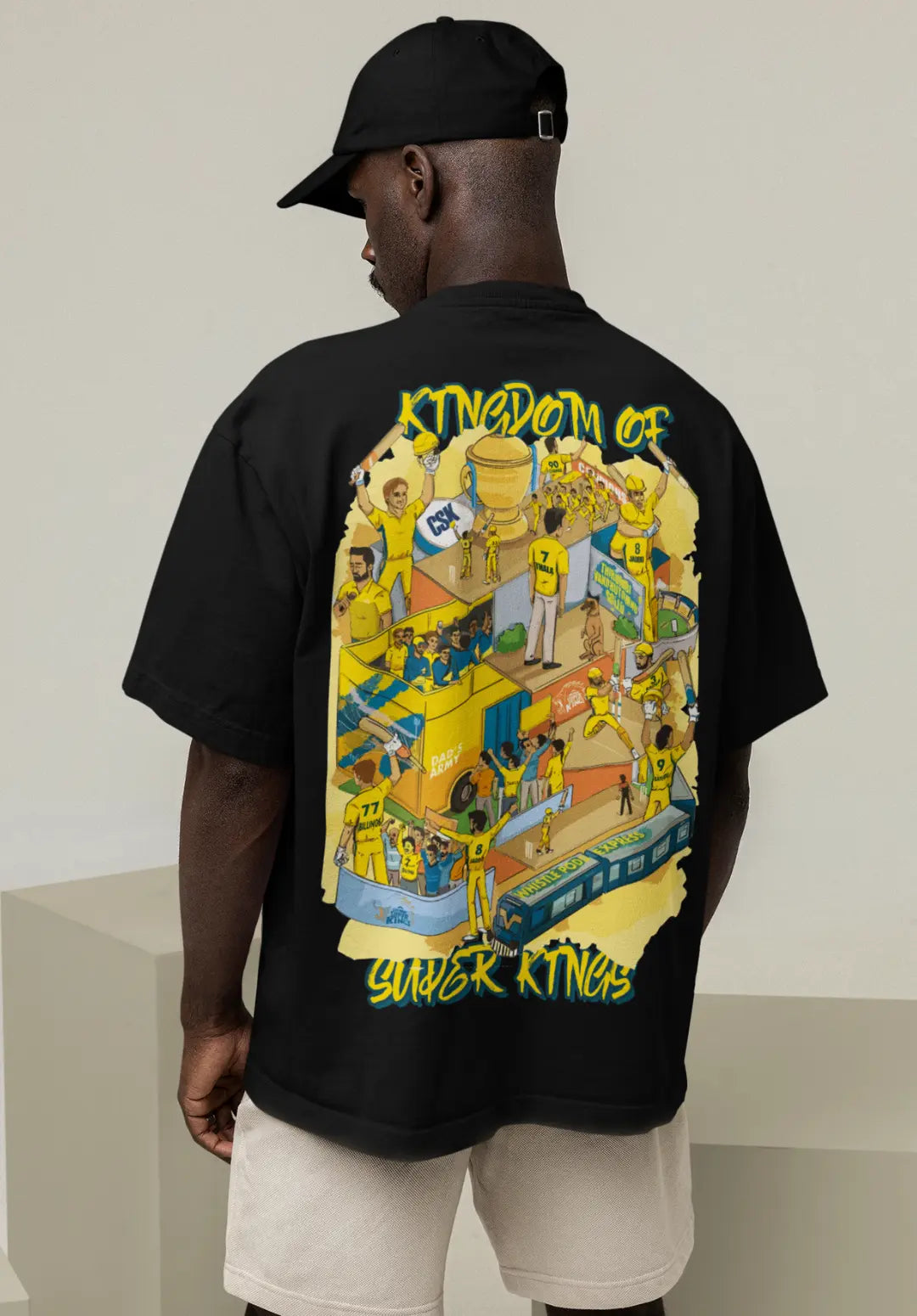 Csk Items Kingdom of Super Kings - CSK Legacy Oversized T-Shirt – Fanatic Fox