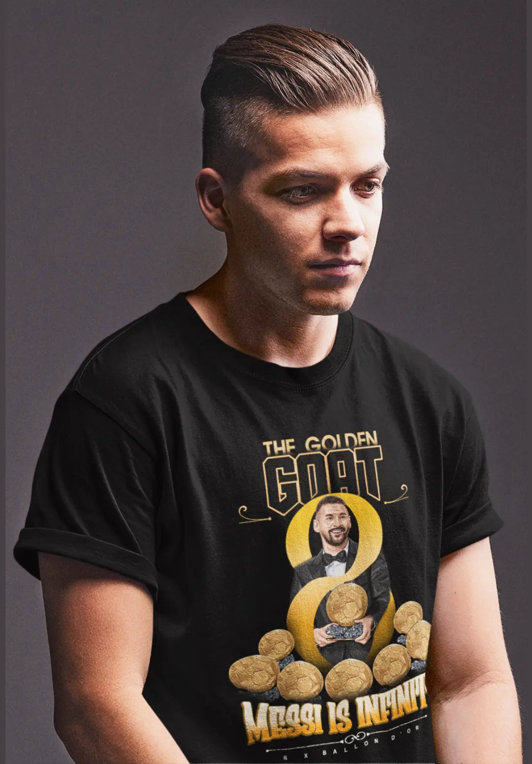 The Golden Goat - Messi 8th Ballon D'or Exclusive T-Shirt