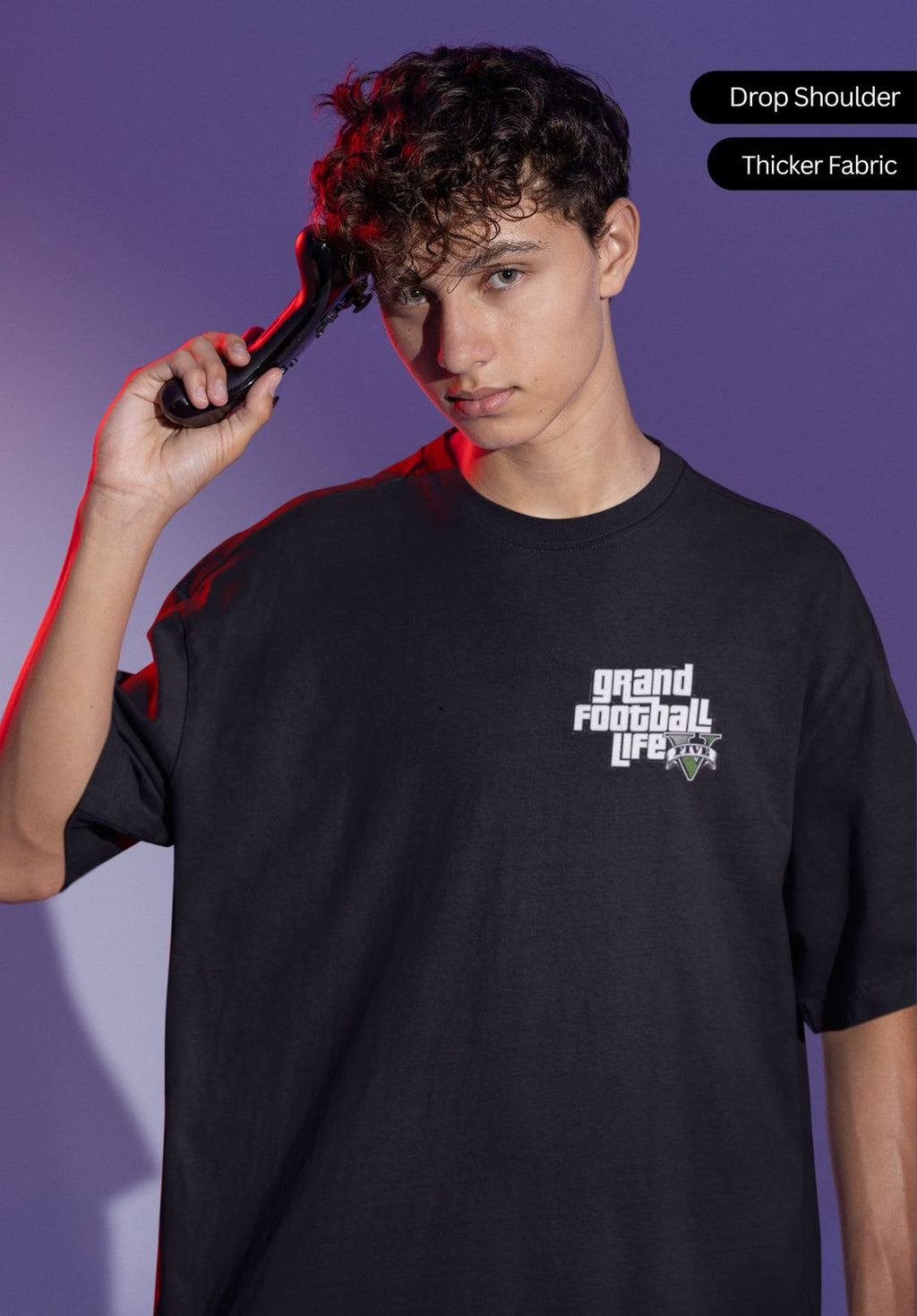 Grand Football Life – GTA Inspired Football Exclusive Oversized T-Shirt