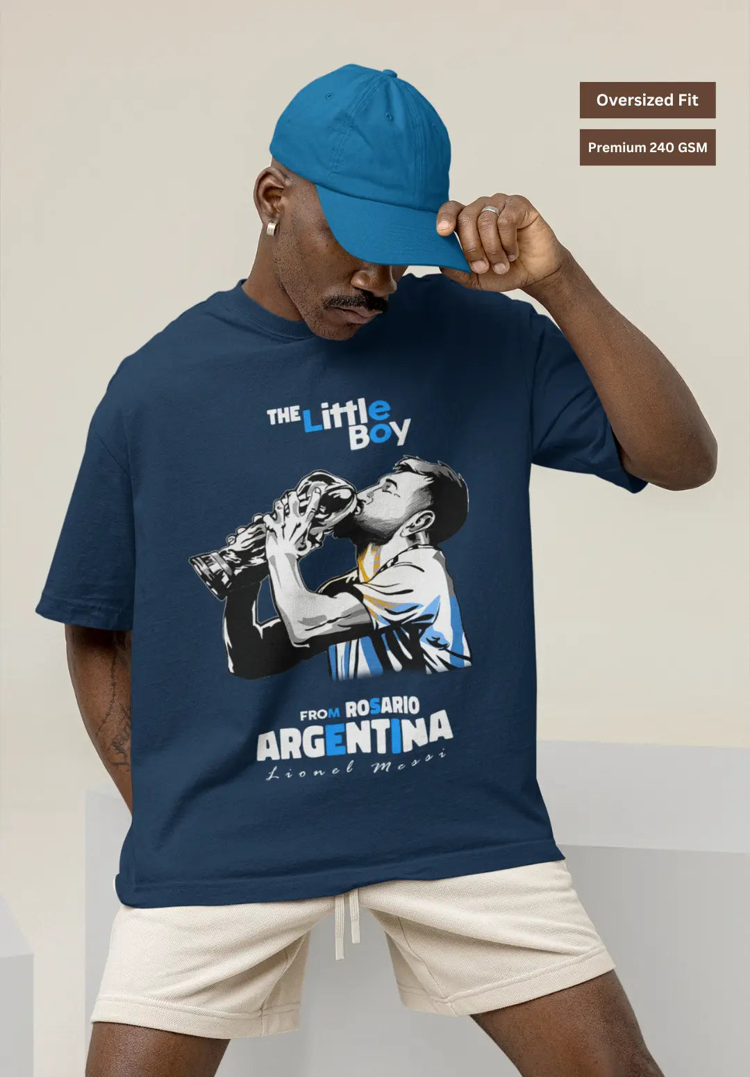 The Little Boy From Rosario Argentina T-Shirt (Oversized)