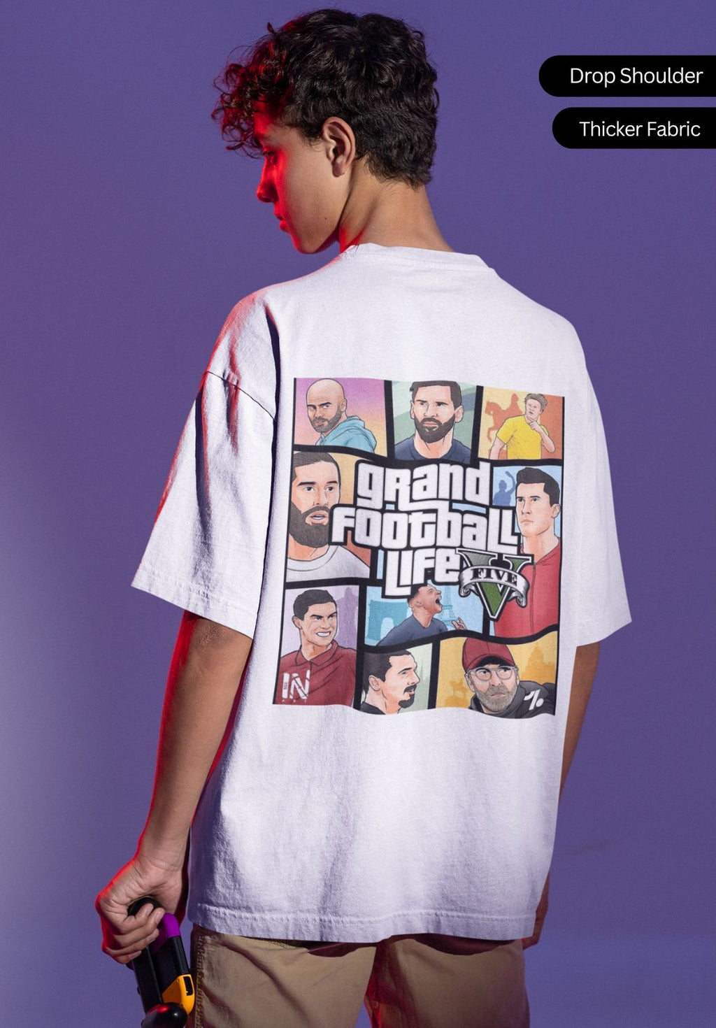 Grand Football Life – GTA Inspired Football Exclusive Oversized T-Shirt