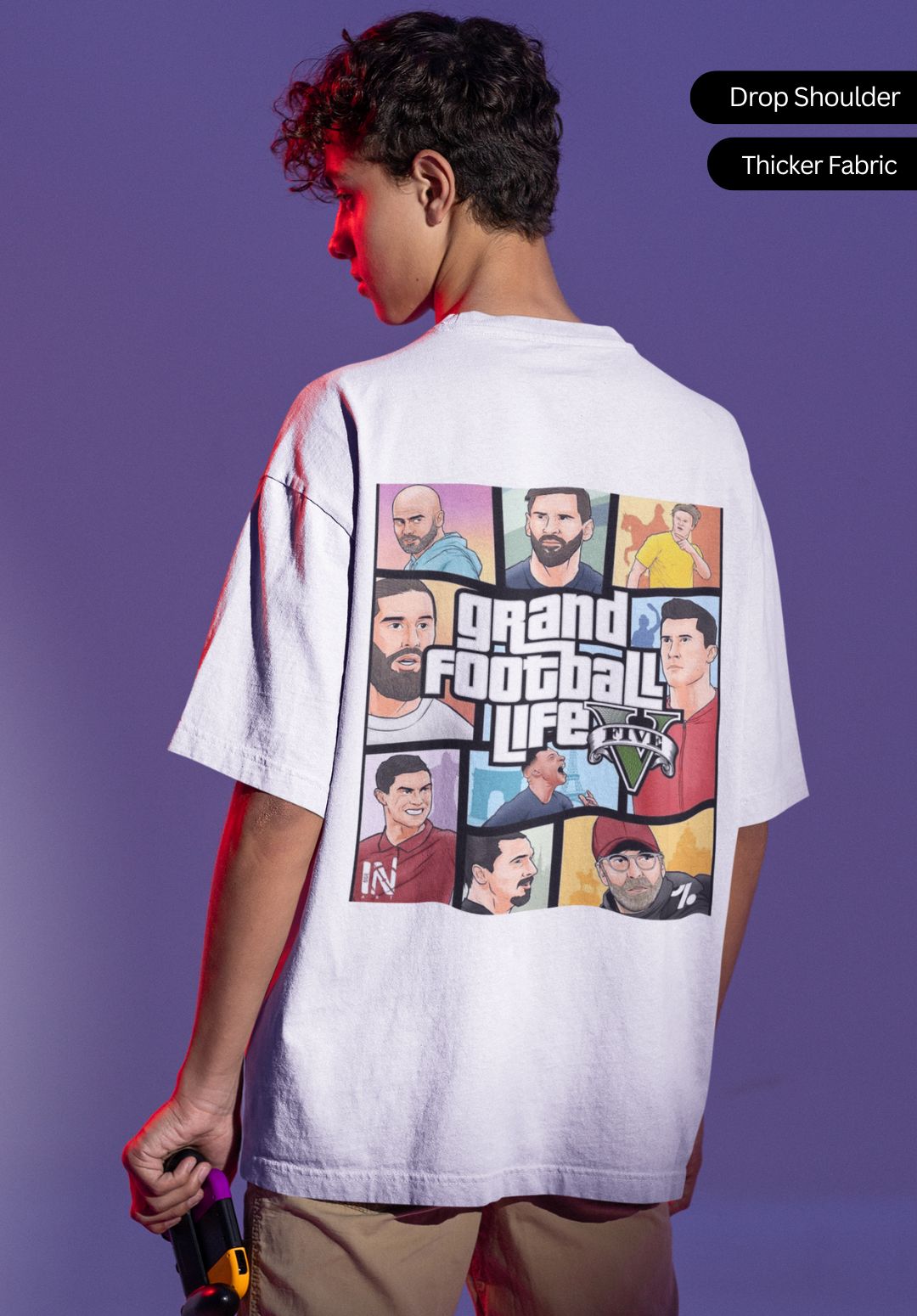 Grand Football Life – GTA Inspired Football Exclusive Oversized T-Shirt