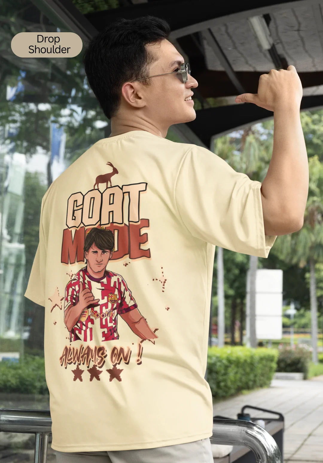 Goat Mode: Always On! Messi Exclusive T-Shirt (Oversized)