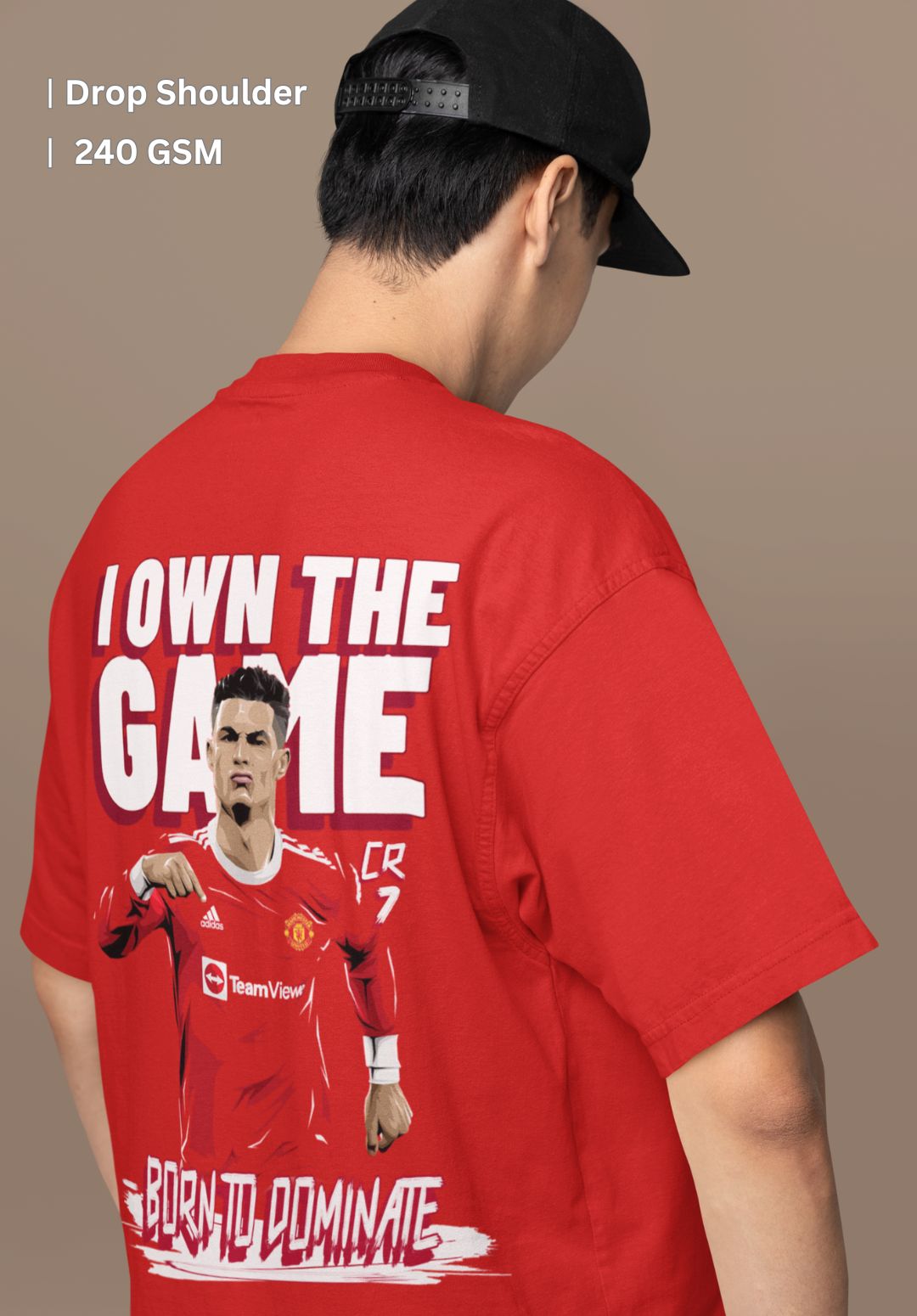 I Own The Game! CR7 Born To Dominate T-Shirt (Oversized)