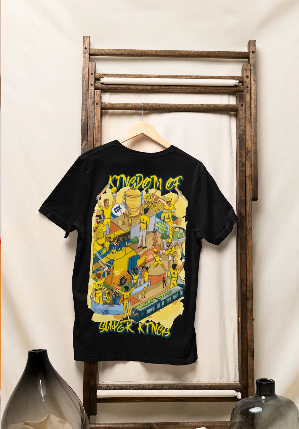Csk Items Kingdom of Super Kings - CSK Legacy Oversized T-Shirt – Fanatic Fox