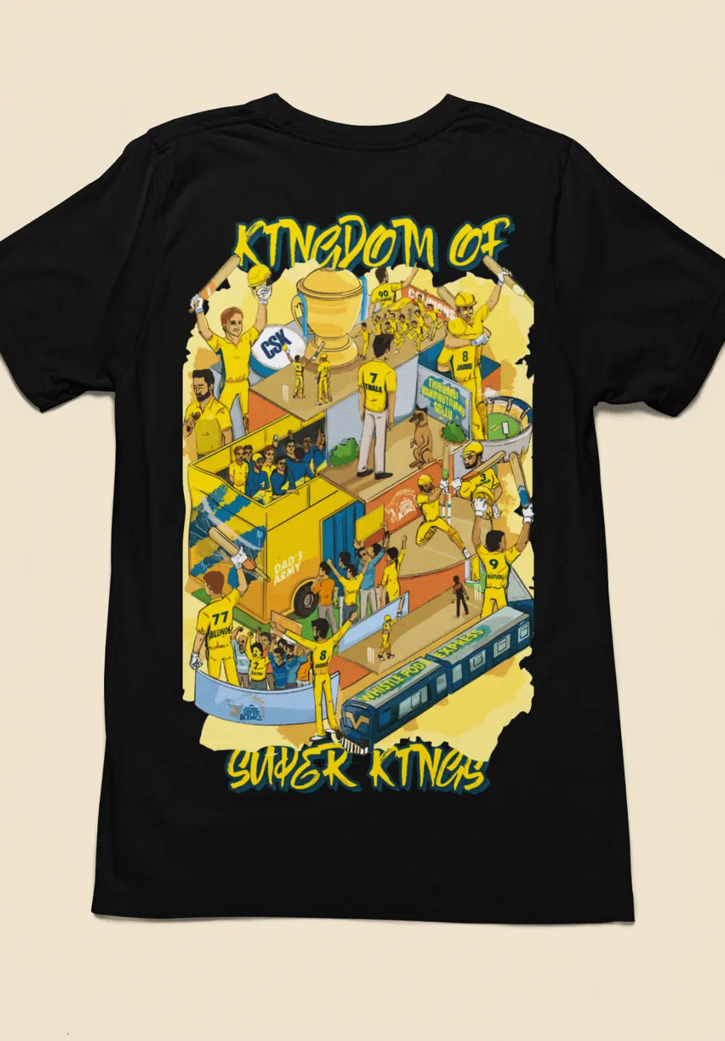Kingdom of Super Kings - CSK Legacy Oversized T-Shirt
