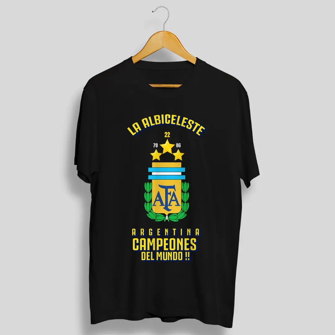Argentina 3 Star Campeones Del Mundo T-Shirt