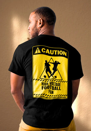 Caution ! High Voltage Football Fan Premium T-Shirt