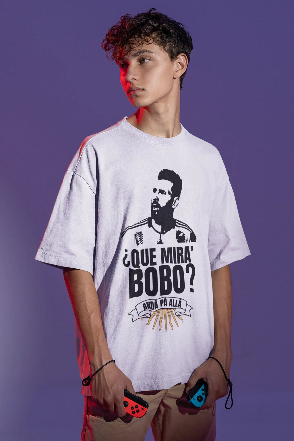 Que Mira Bobo Lionel Messi T-Shirt (Oversized)