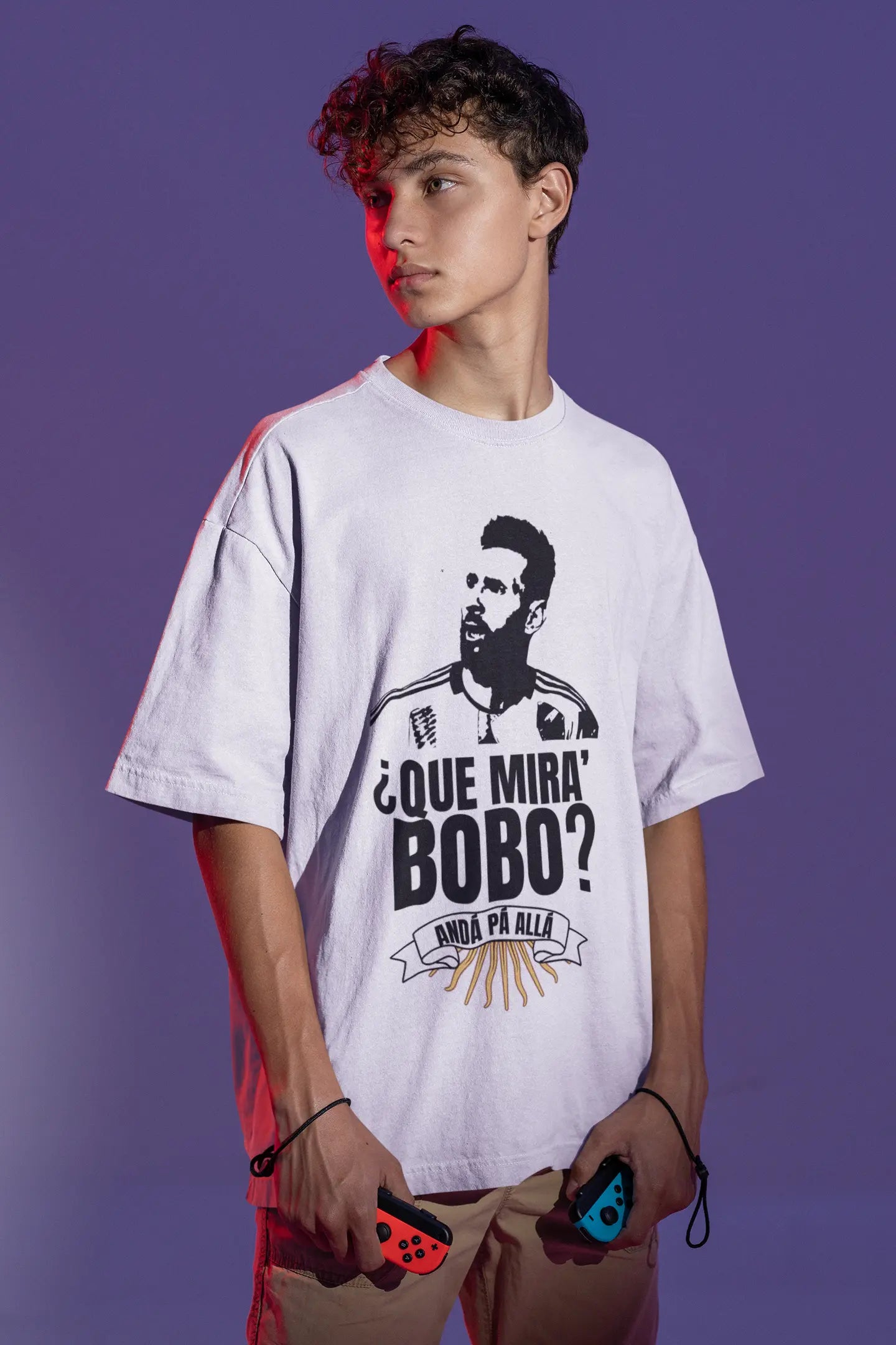 Que Mira Bobo Lionel Messi T-Shirt (Oversized)