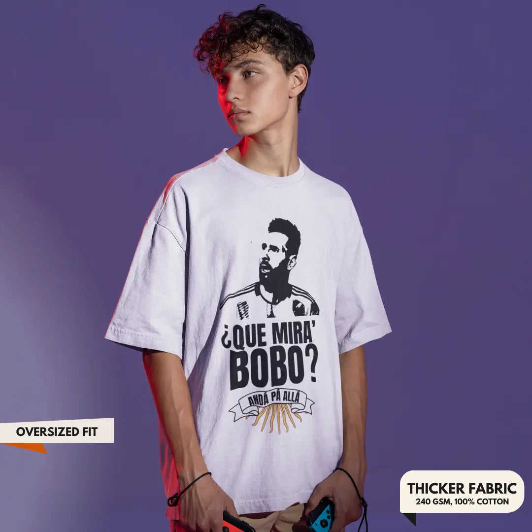Que Mira Bobo Lionel Messi T-Shirt (Oversized)
