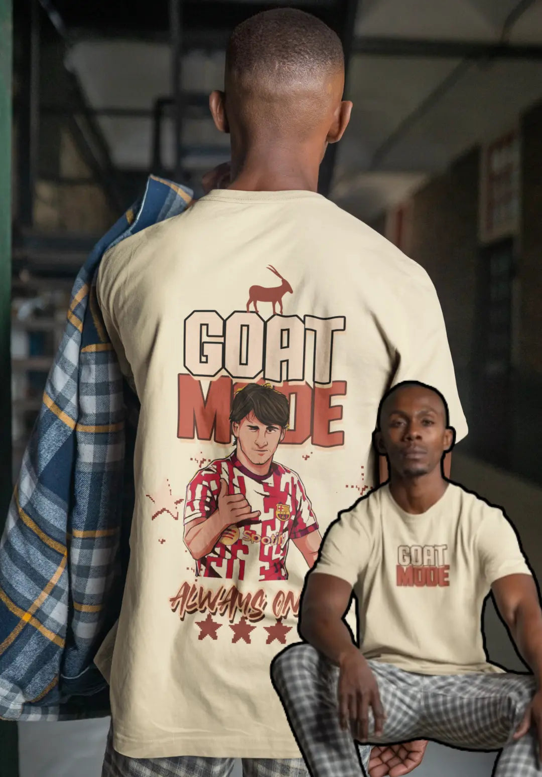 Goat Mode: Always On! Messi Exclusive T-Shirt