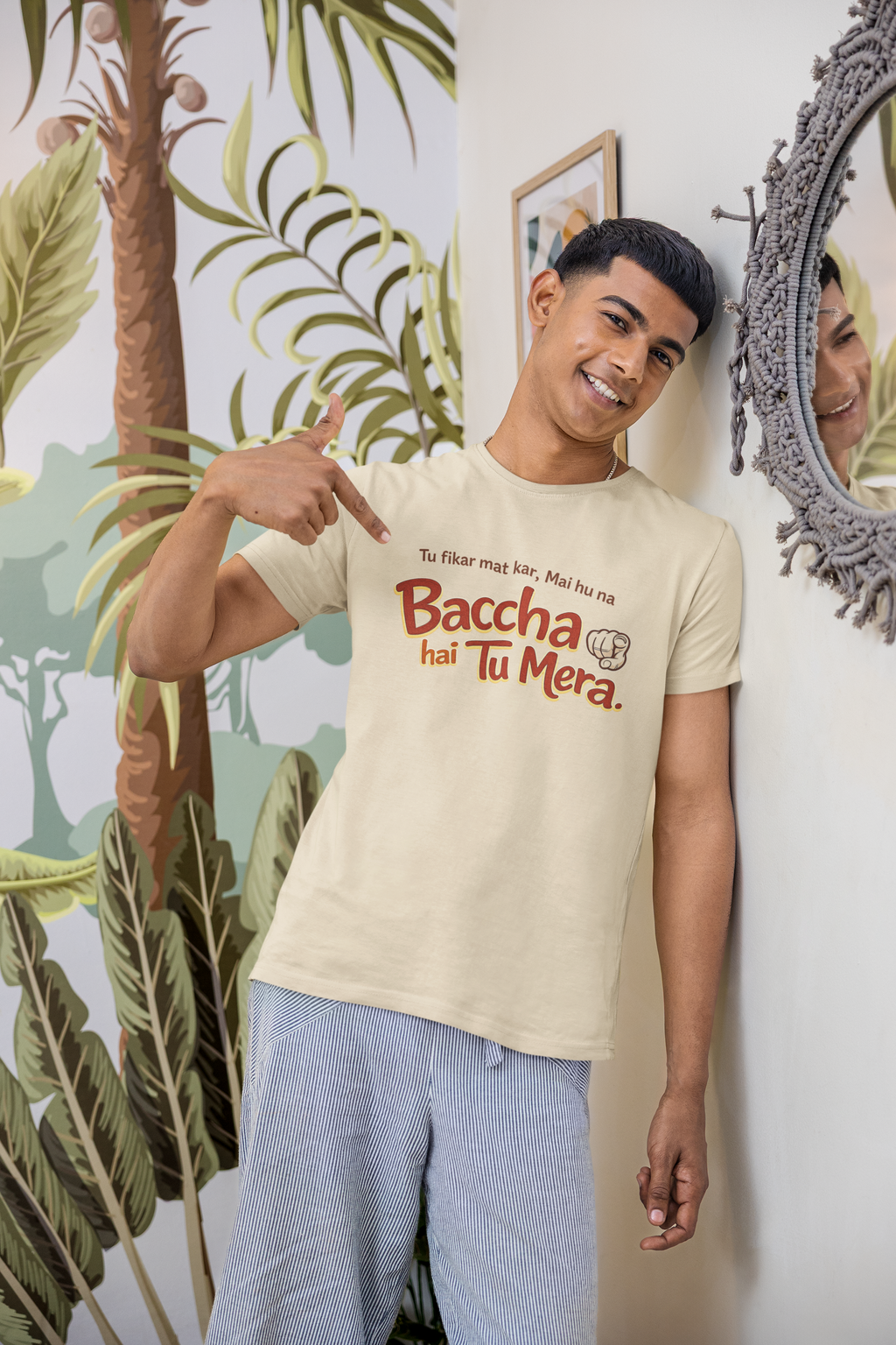 Baccha Hai tu Mera Trending Dialogue T-Shirt