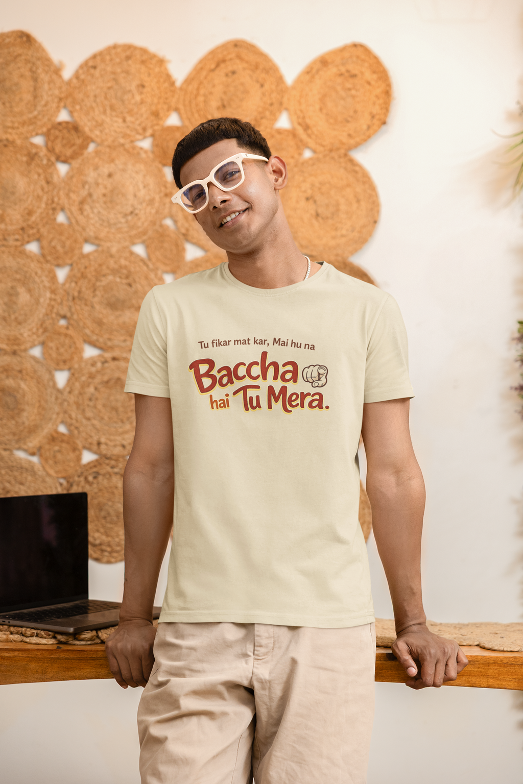 Baccha Hai tu Mera Trending Dialogue T-Shirt