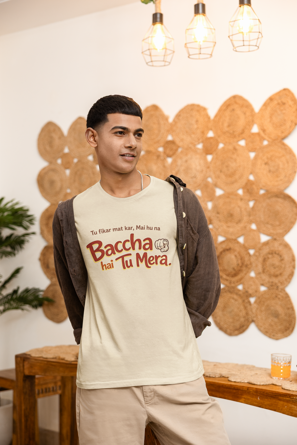 Baccha Hai tu Mera Trending Dialogue T-Shirt
