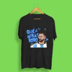 Messi Witty Style Que Miras Bobo T-Shirt Navy Blue