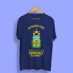 Argentina Campeones 3 Star T-Shirt Navy Blue