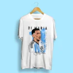 Di Maria 11 Argentina T-Shirt Teal